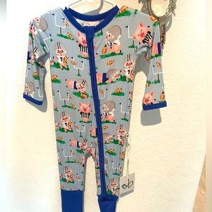 NWT Nate Convertible Romper Footy Birdie Bean Size 3-6 Month